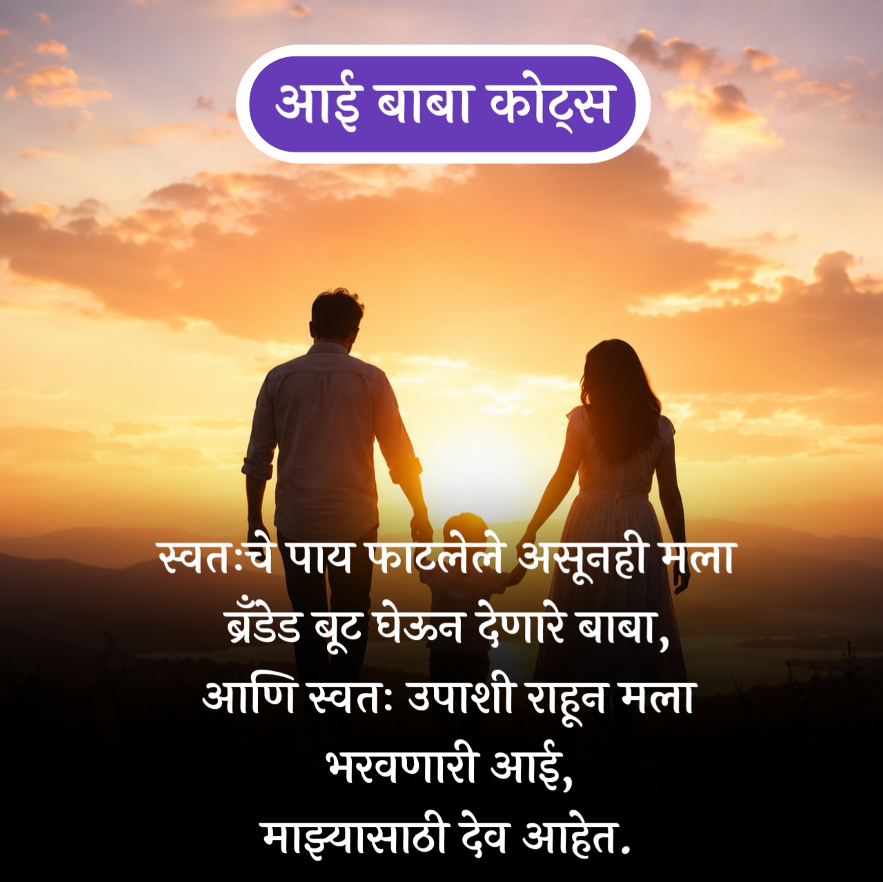 Heart Touching Aai Baba Quotes