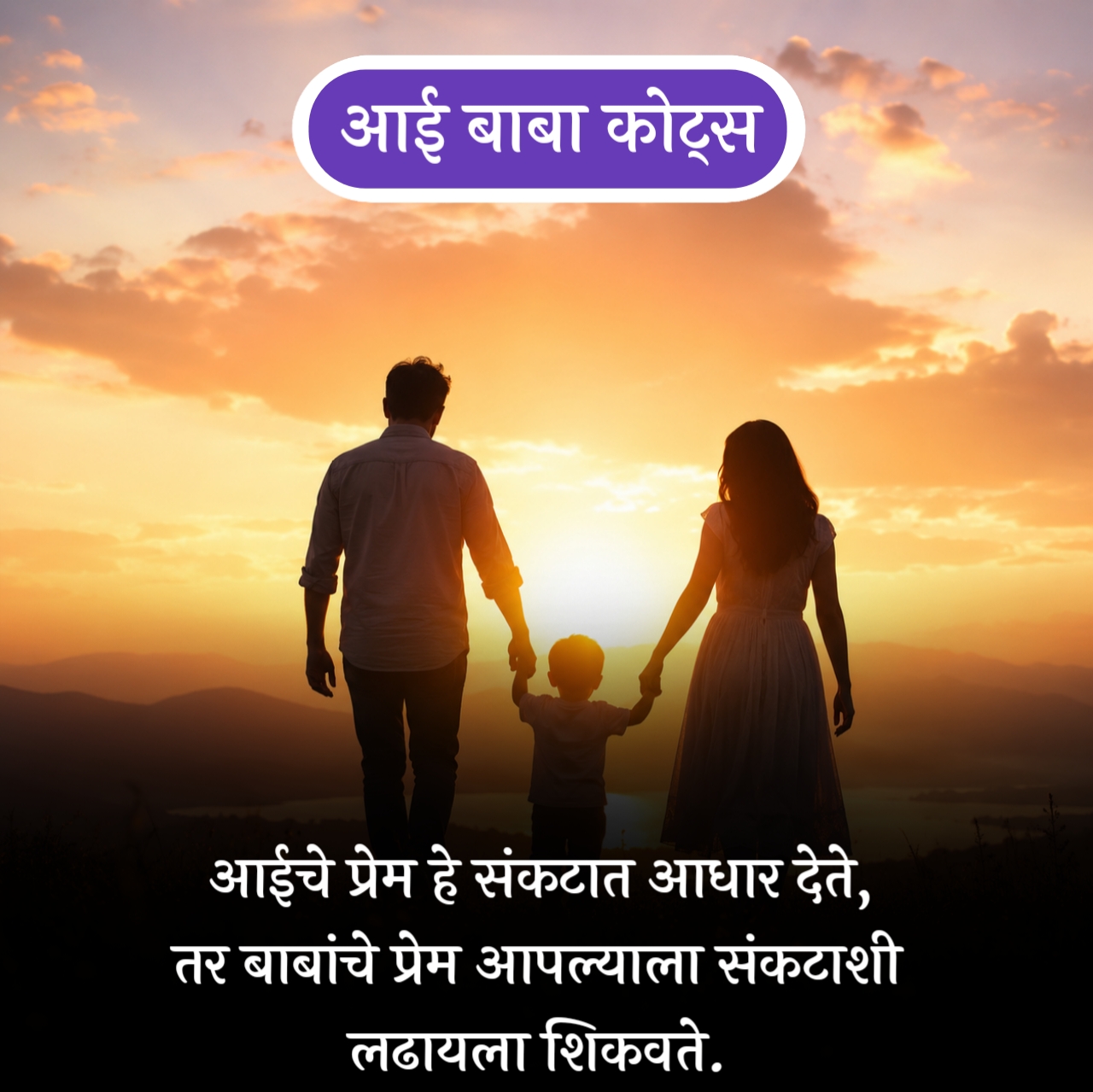 Aai Baba Love Quotes Marathi