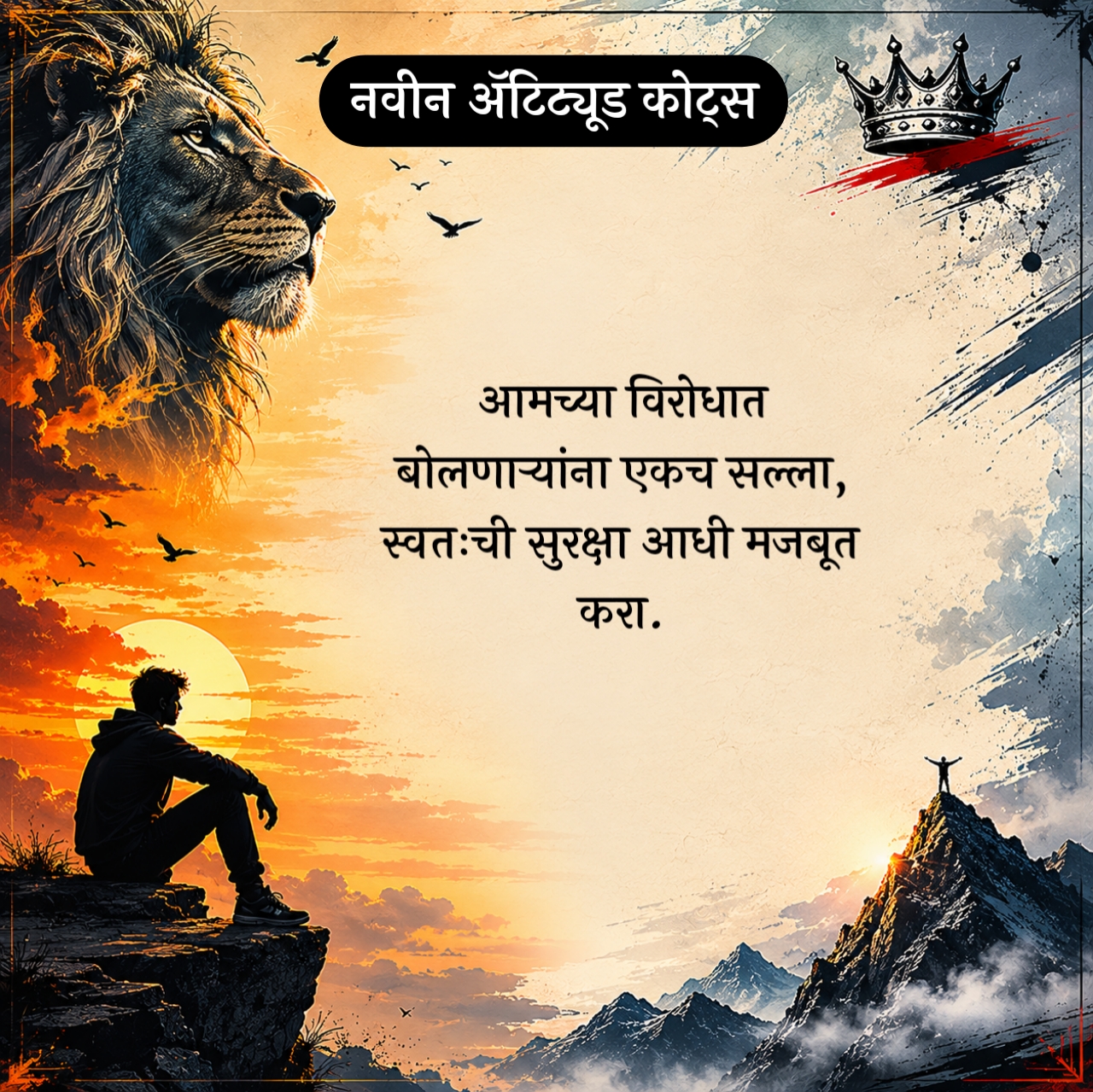 Killer Attitude Caption in Marathi