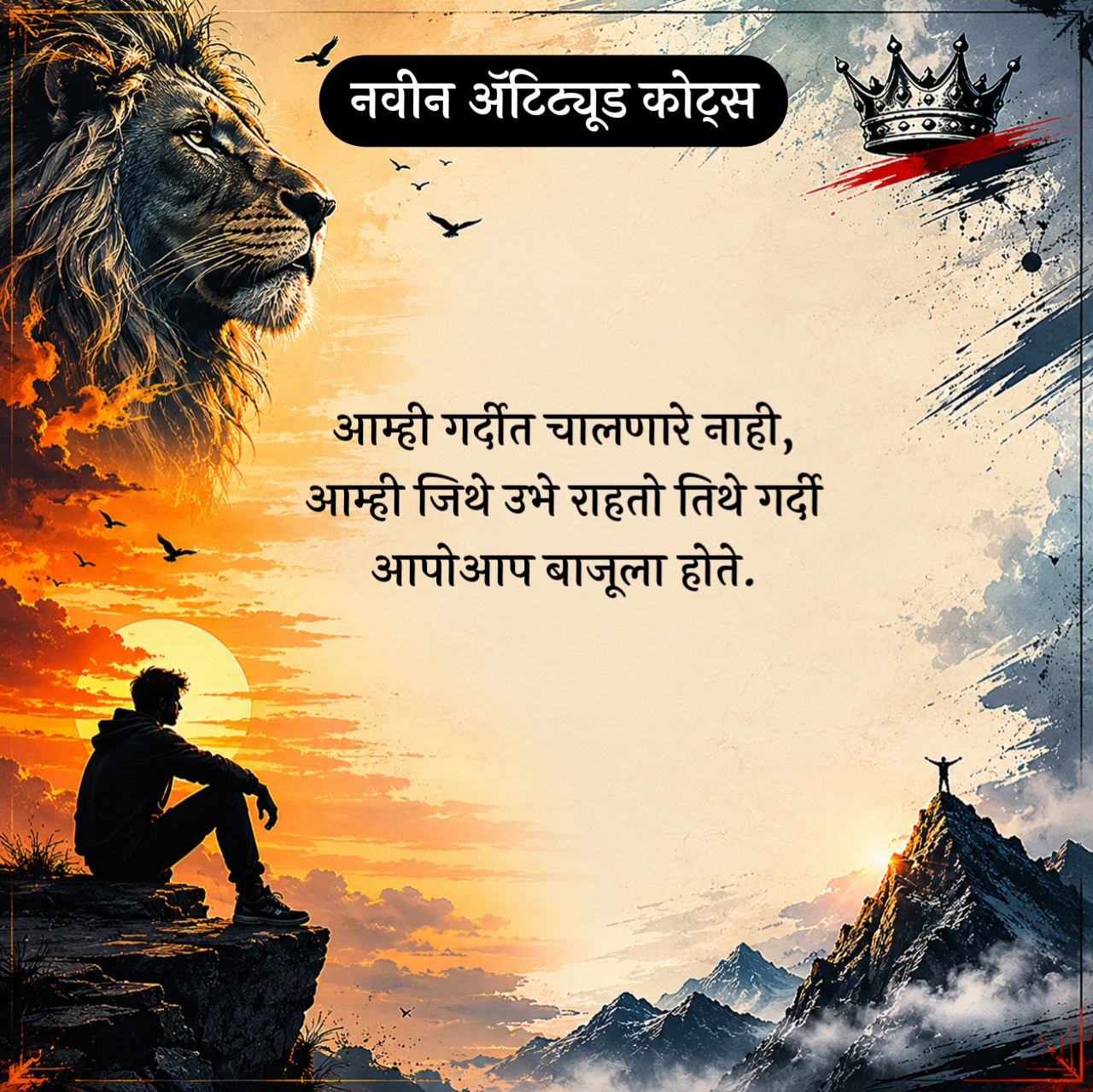 New Attitude Quotes in Marathi – नवीन ॲटिट्यूड कोट्स