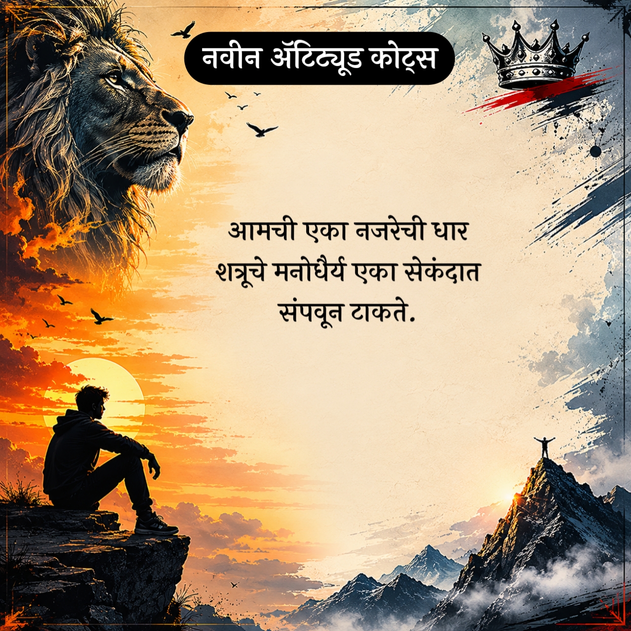 Killer Attitude Caption in Marathi