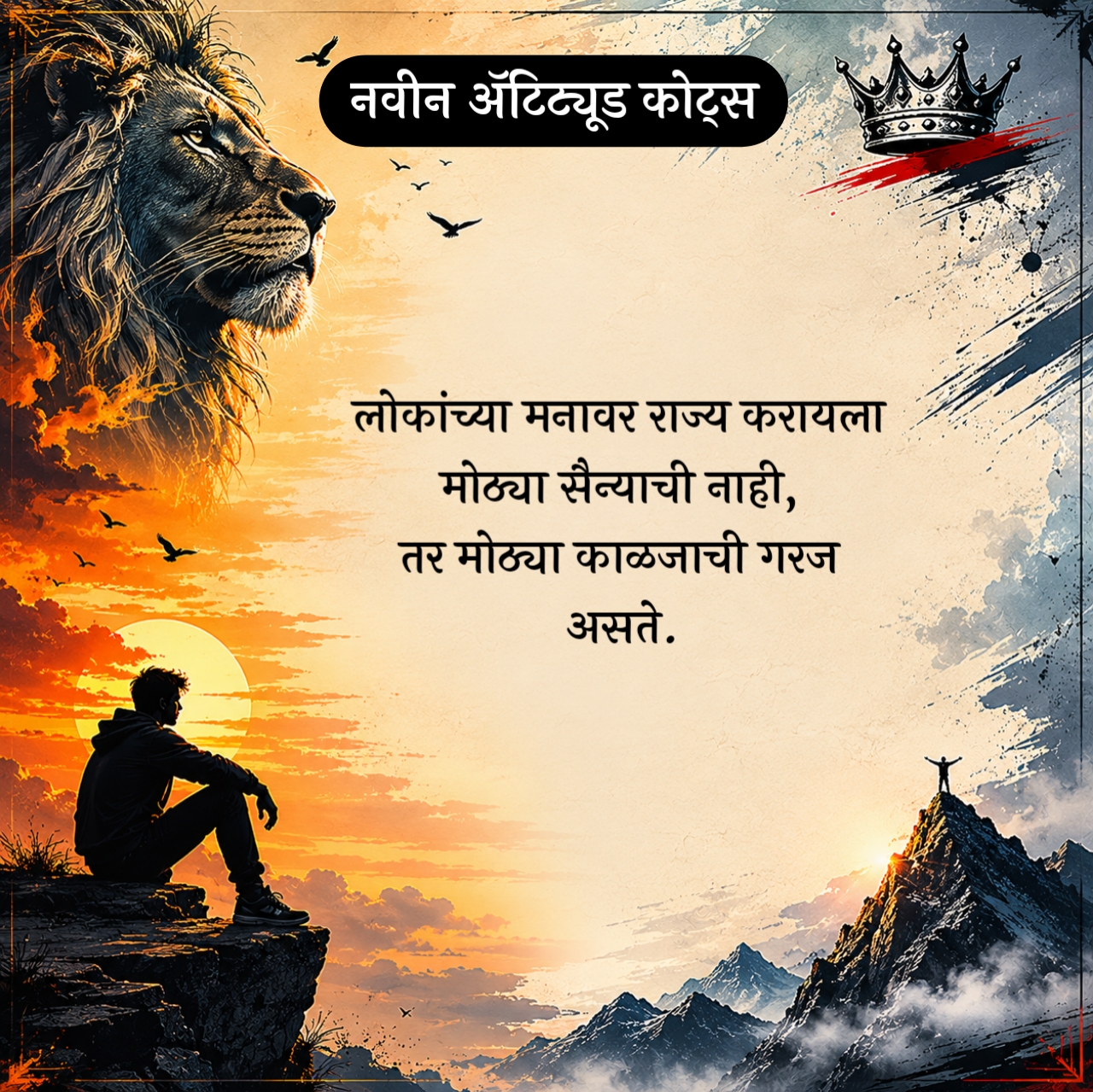 Royal Attitude Quotes Marathi