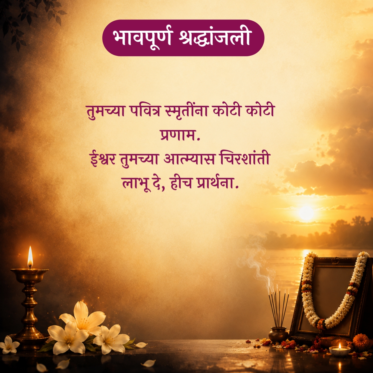 Shradhanjali Message Marathi