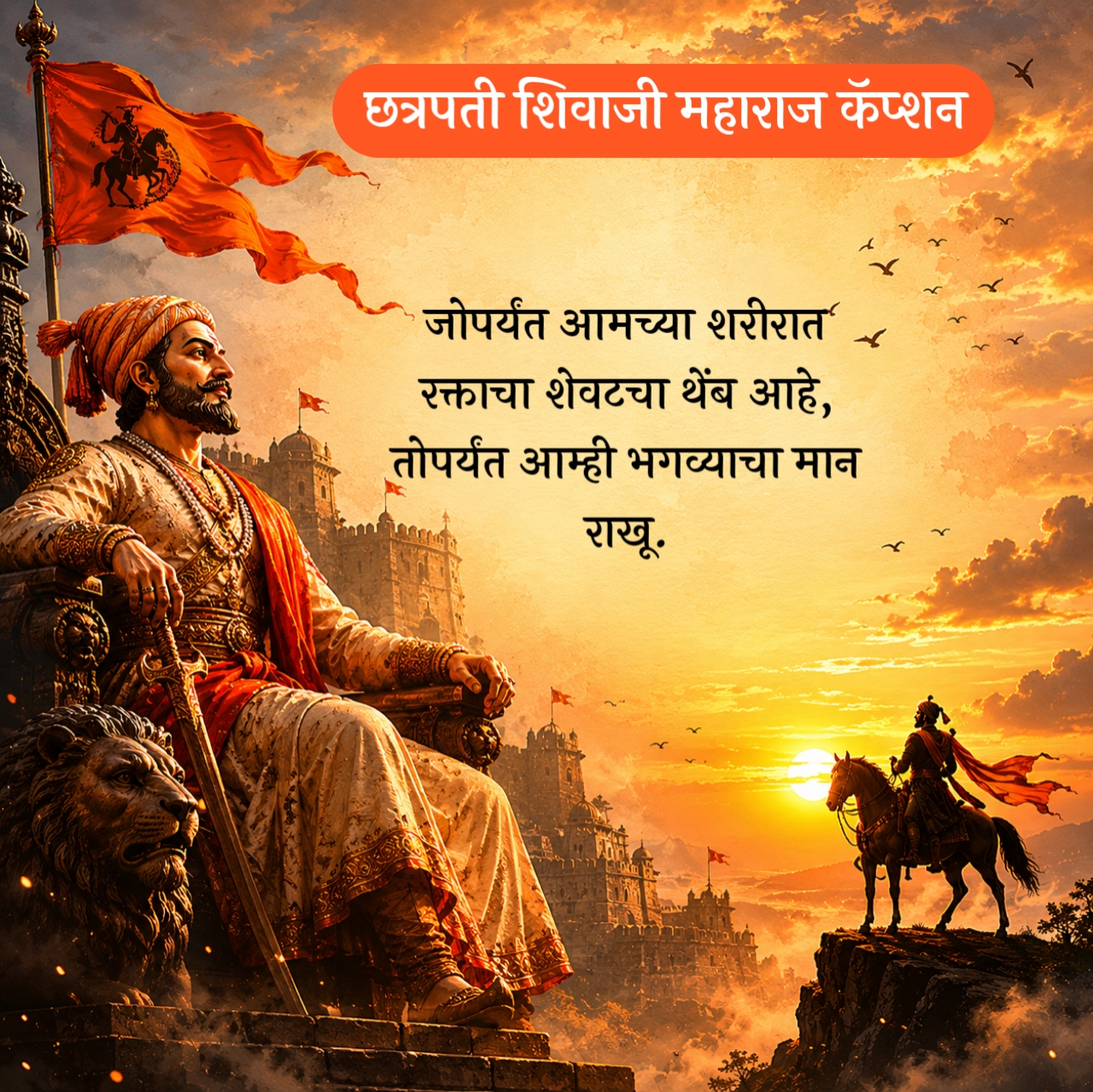 Shivaji Maharaj Status Marathi