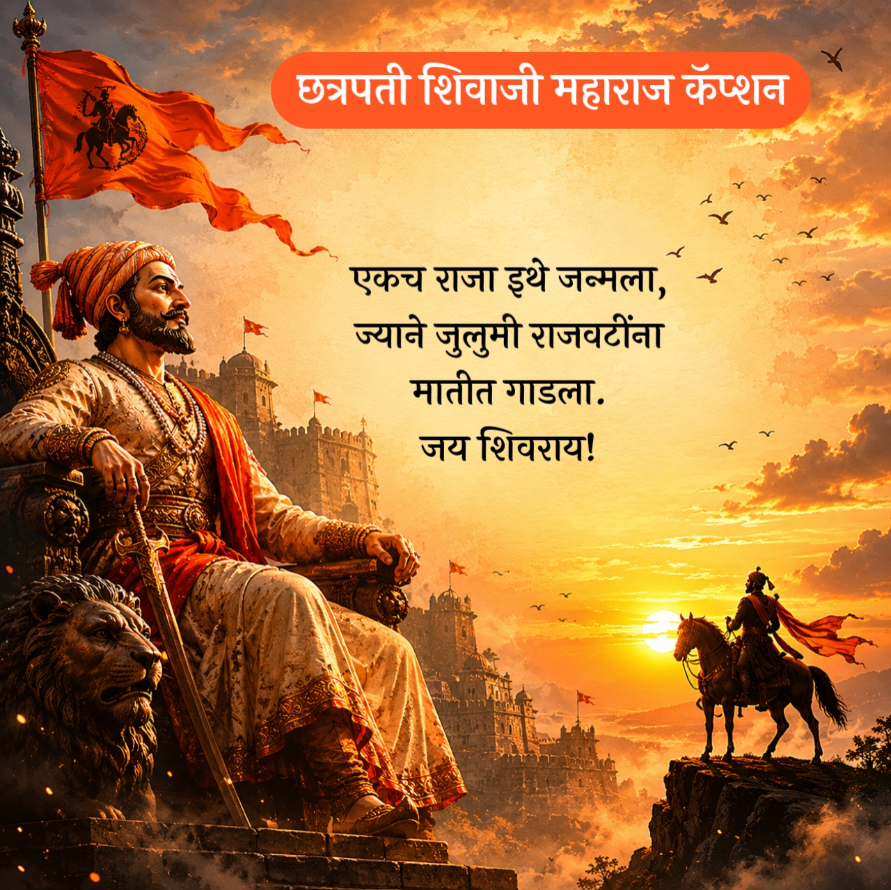Shivaji Maharaj Status Marathi