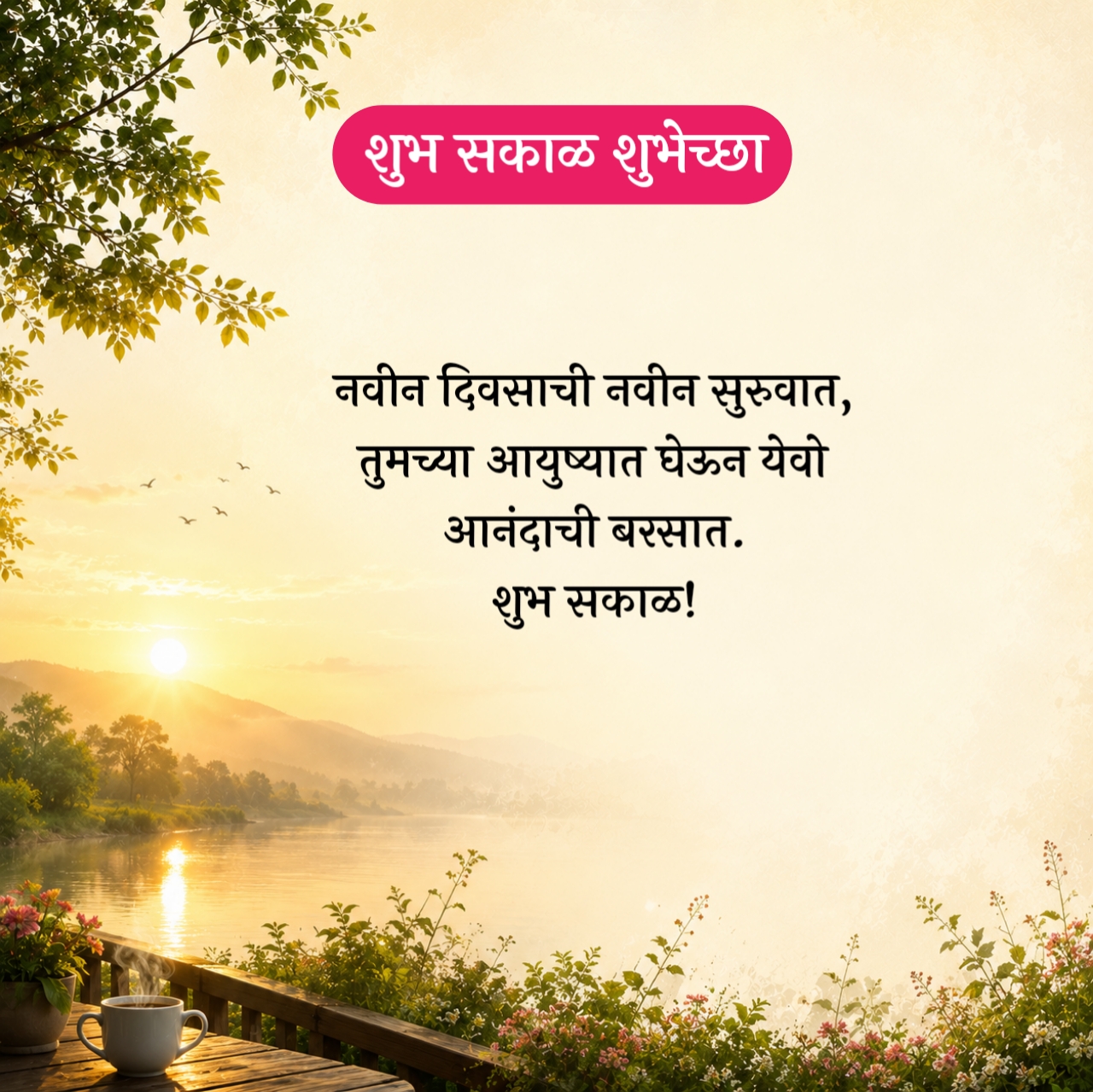 Good Morning Wishes in Marathi – शुभ सकाळ शुभेच्छा