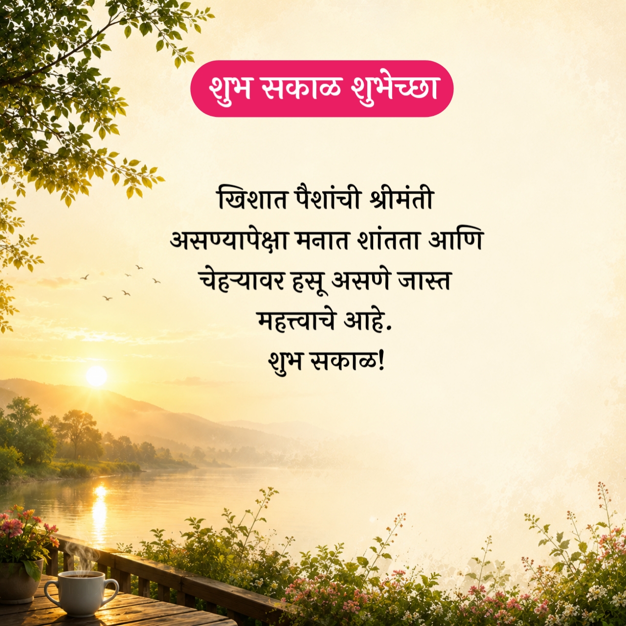 Good Morning Status in Marathi