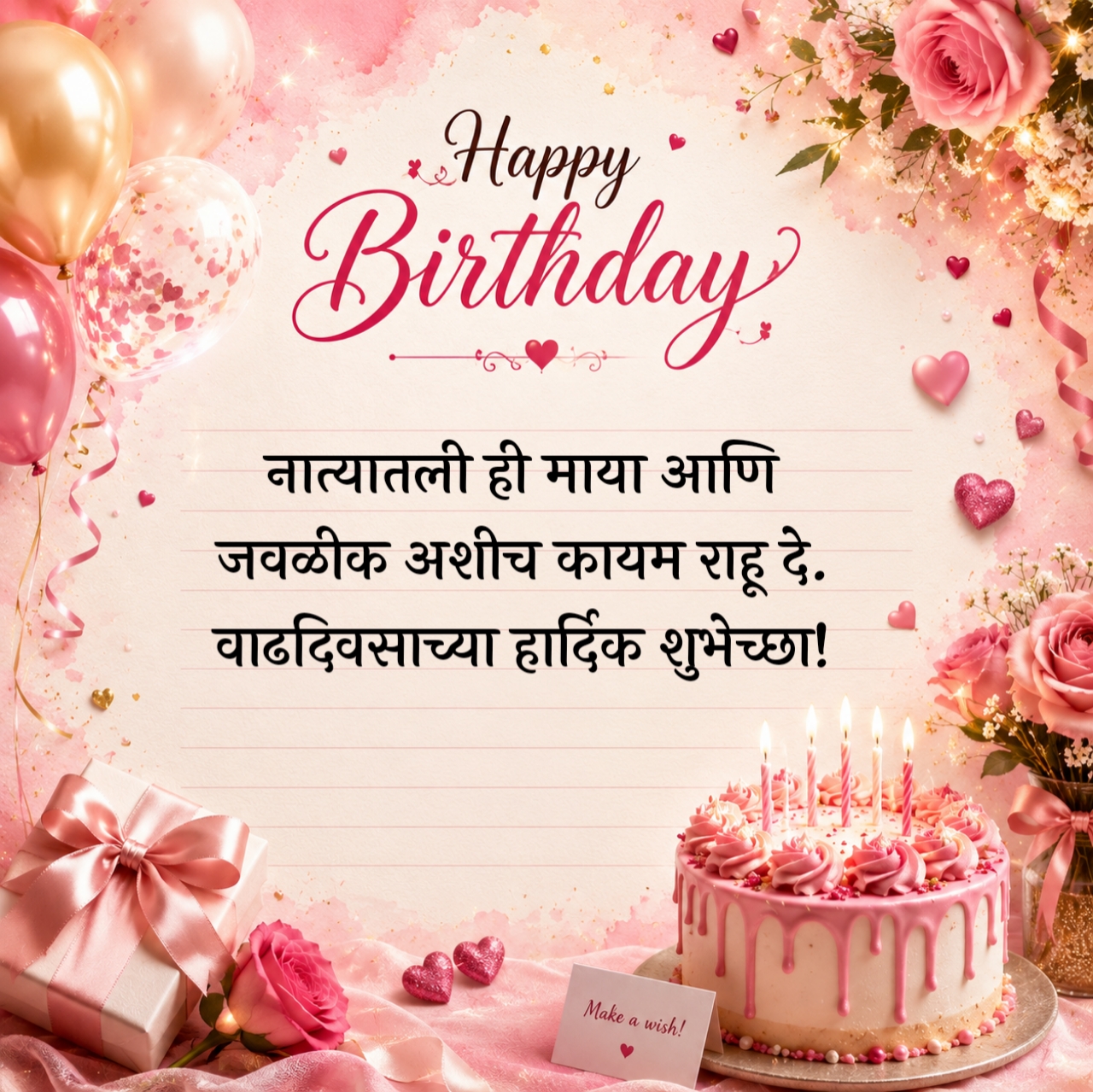 Marathi Birthday Wishes