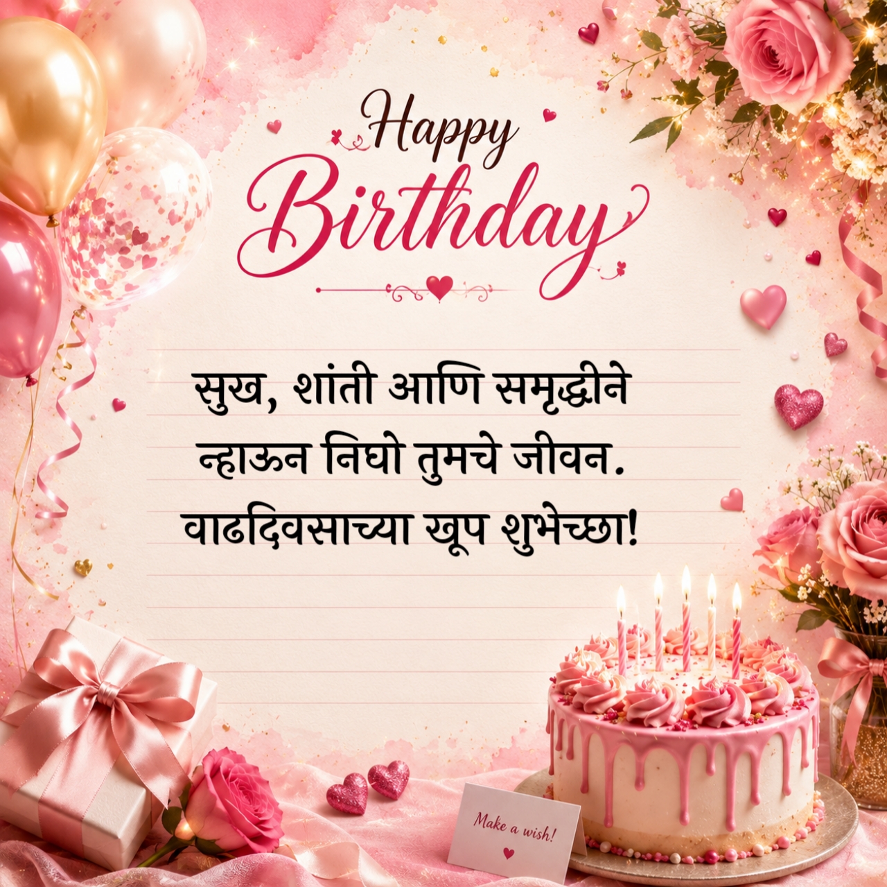 Marathi Birthday Wishes