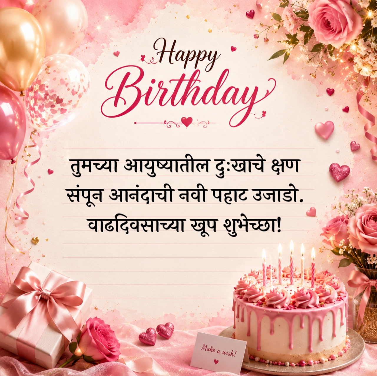 Best Marathi Happy Birthday Wishes