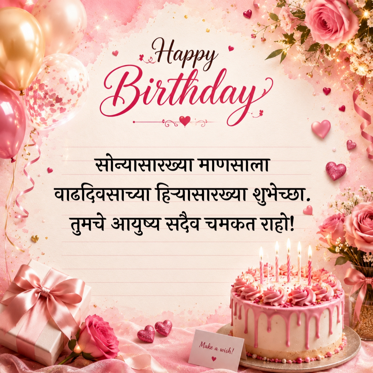 Best Marathi Happy Birthday Wishes