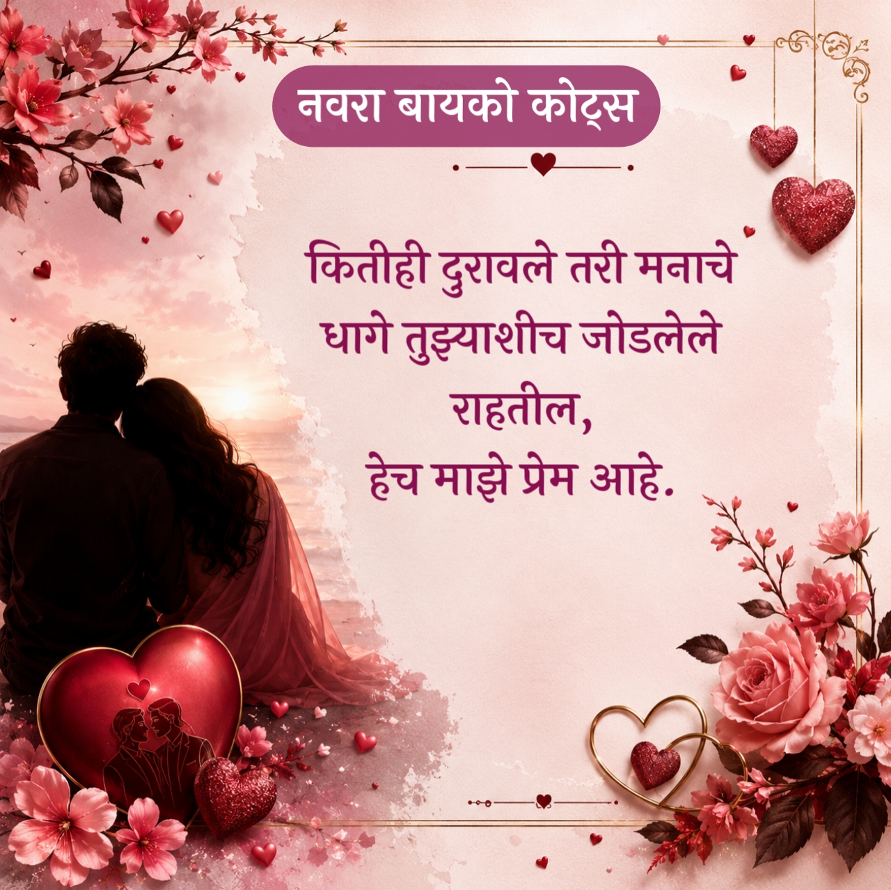 Navra Bayko Love Quotes Marathi