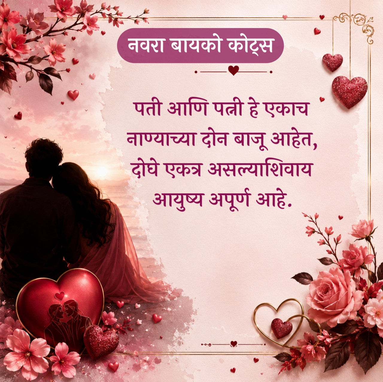 Husband Wife Quotes in Marathi
