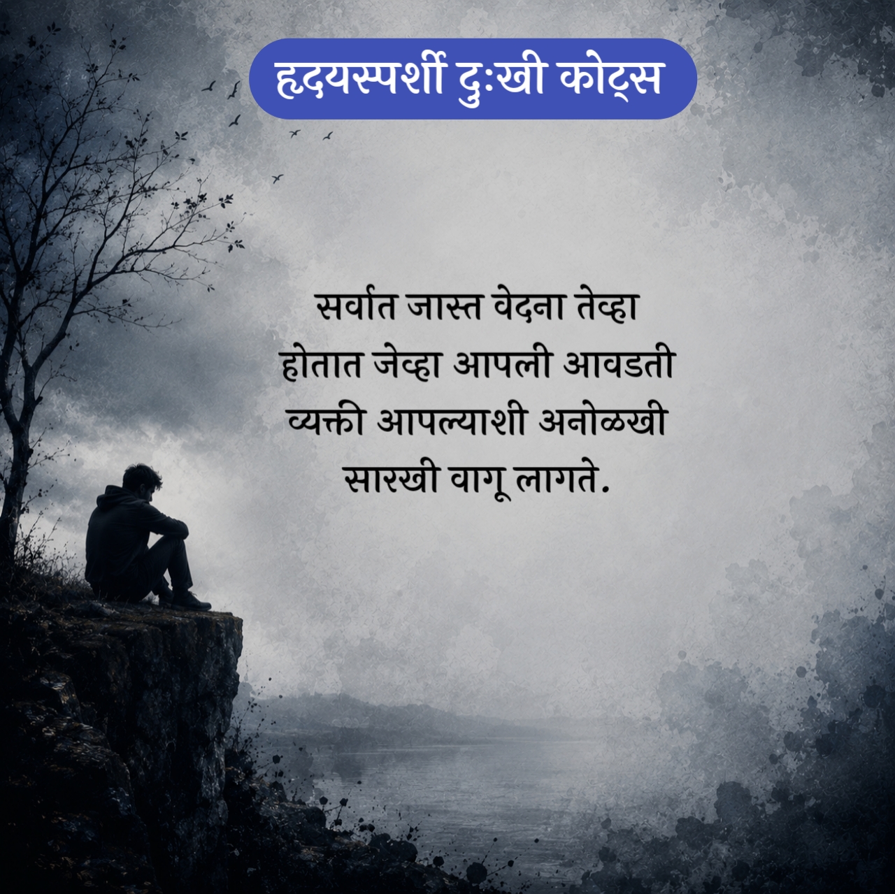 Heart Touching Sad Quotes Marathi