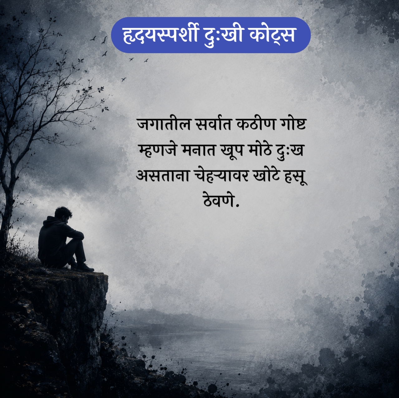 Sad Quotes in Marathi – हृदयस्पर्शी दुःखी कोट्स