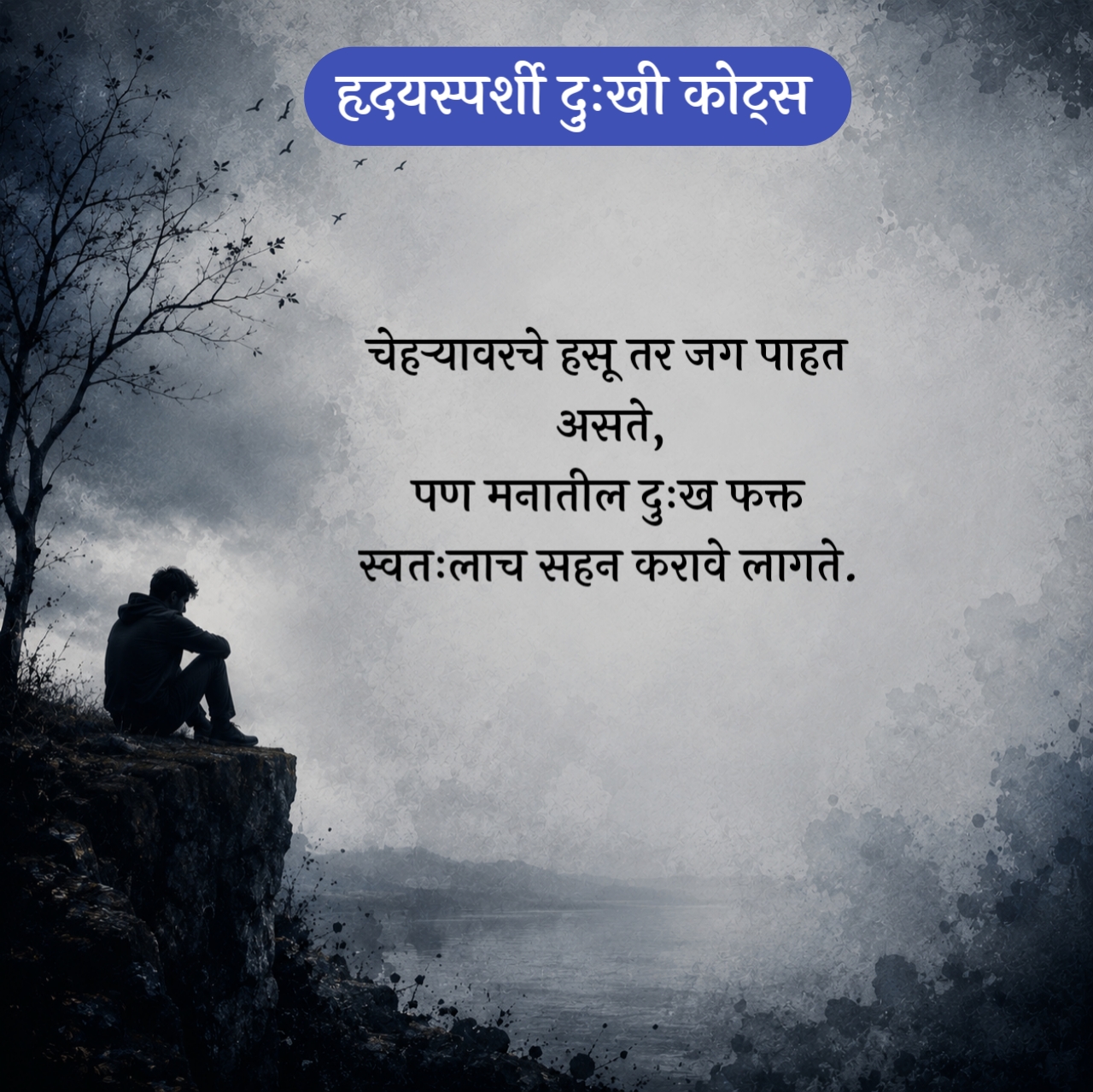Sad Quotes in Marathi – हृदयस्पर्शी दुःखी कोट्स