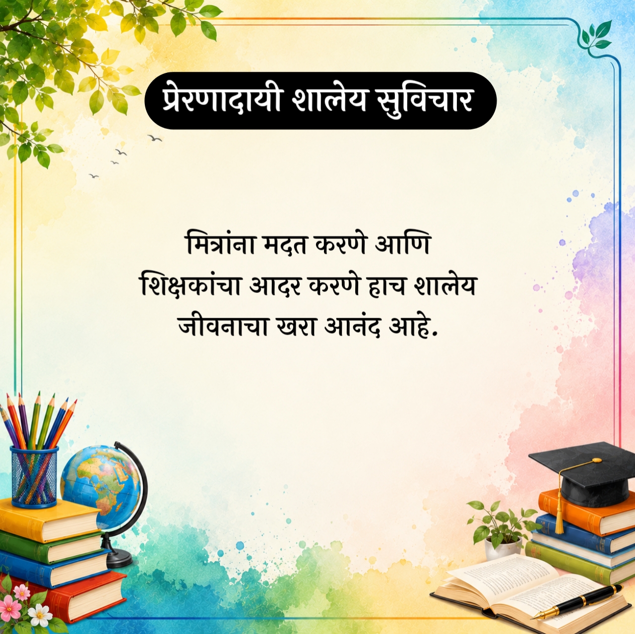 School Suvichar Marathi