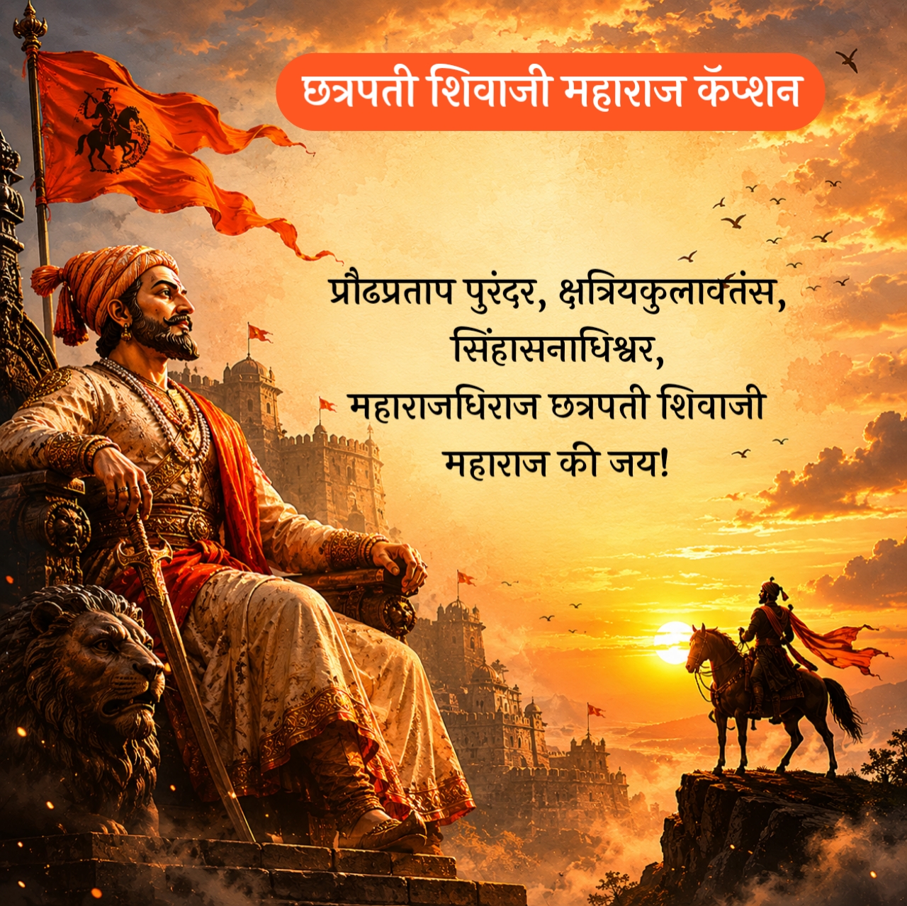 Chhatrapati Shivaji Maharaj Caption in Marathi – छत्रपती शिवाजी महाराज कॅप्शन